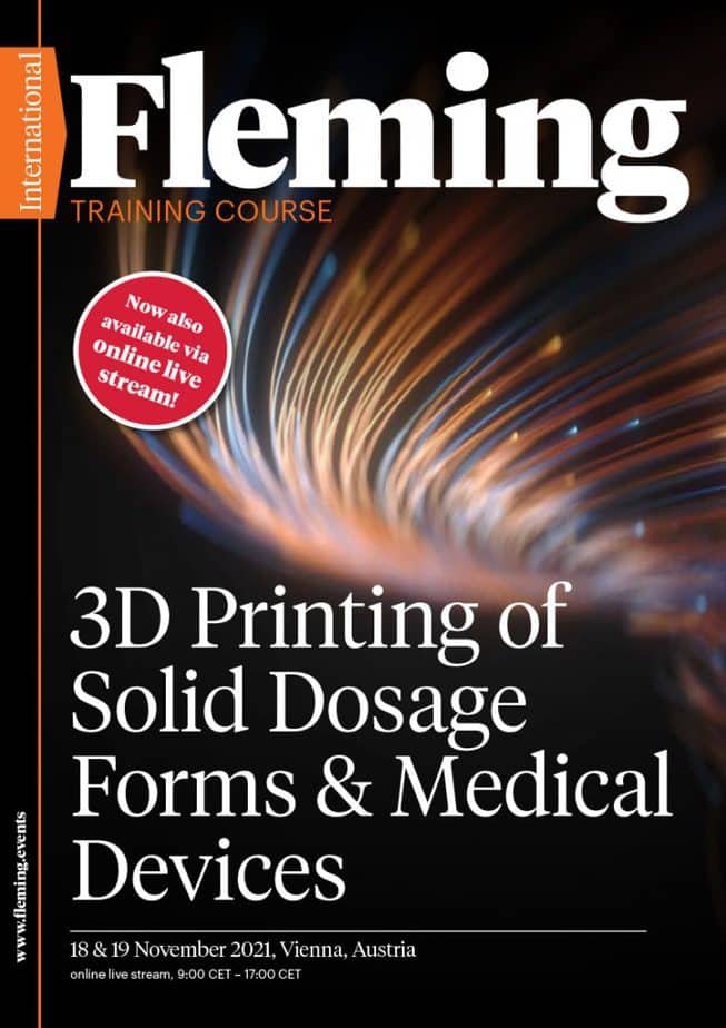 3D Printing of Solid Dosage Forms Medical Devices Training Course | Fleming