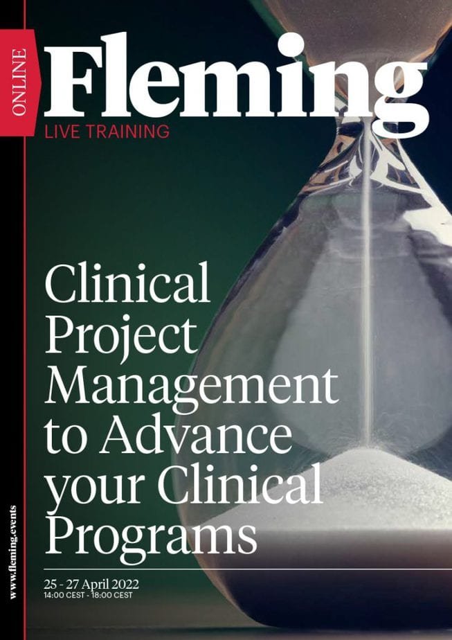 Clinical Project Management to Advance your Clinical Programs online live training by Fleming_Agenda Cover