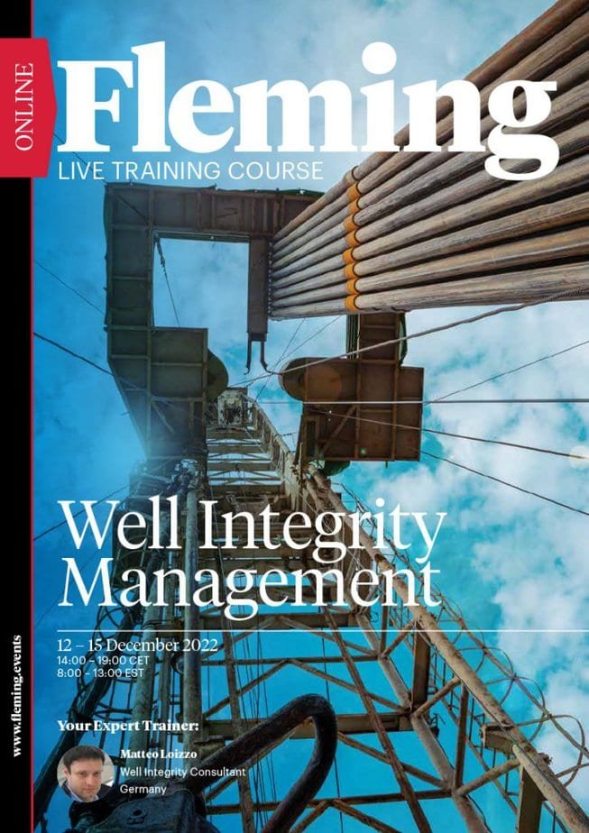 Well Integrity Management online live training by Fleming_Agenda Cover