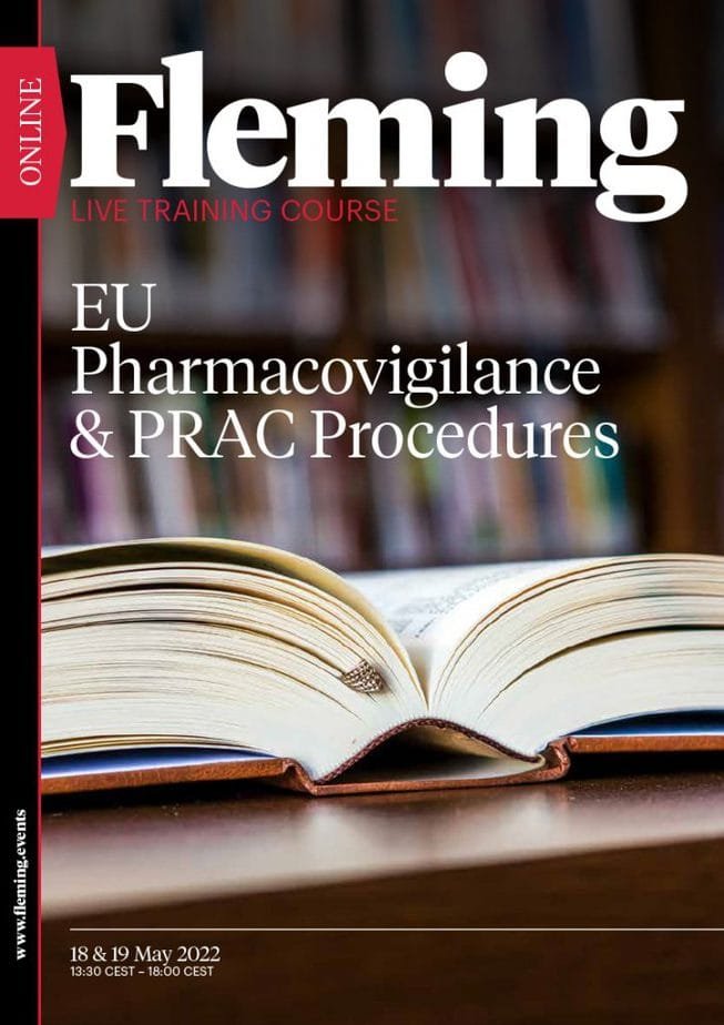 EU Pharmacovigilance and PRAC Procedures online live training by Fleming_Agenda Cover