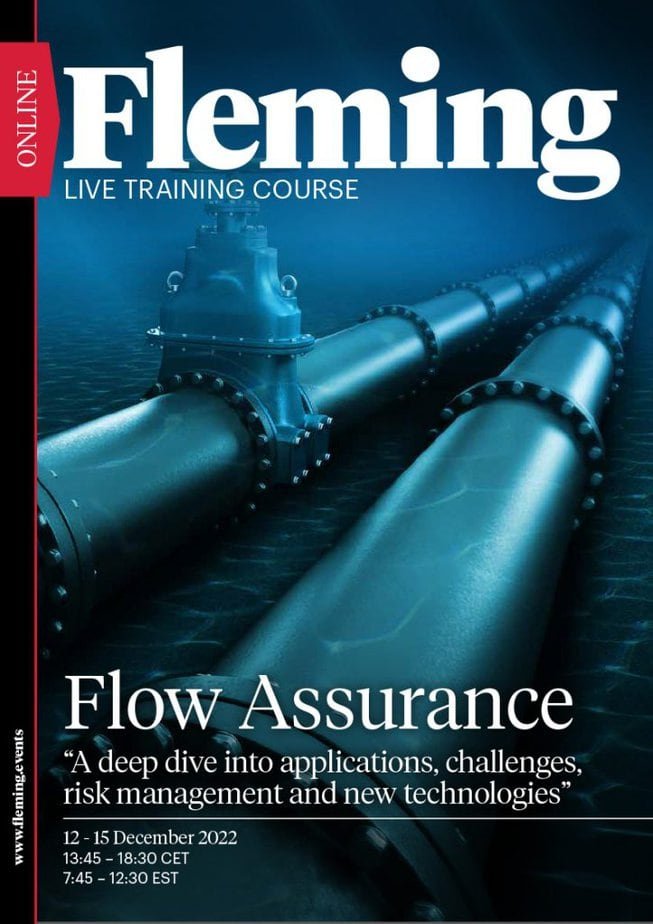 Flow Assurance online live training by Fleming Agenda Cover