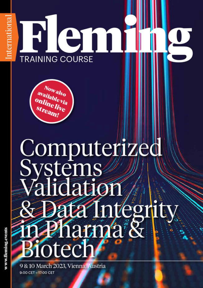 Computerized Systems Validation and Data Integrity in Pharma and Biotech online live training Fleming_Agenda Cover