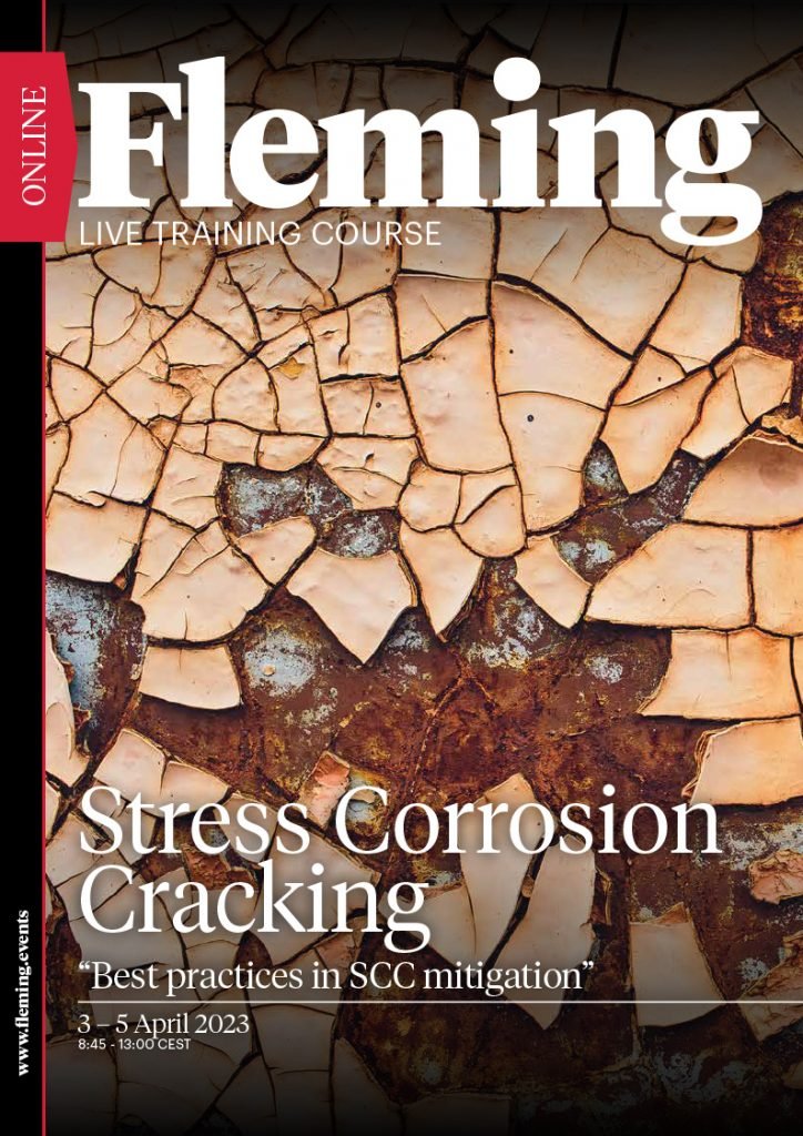Stress Corrosion Cracking online live training by Fleming Agenda Cover