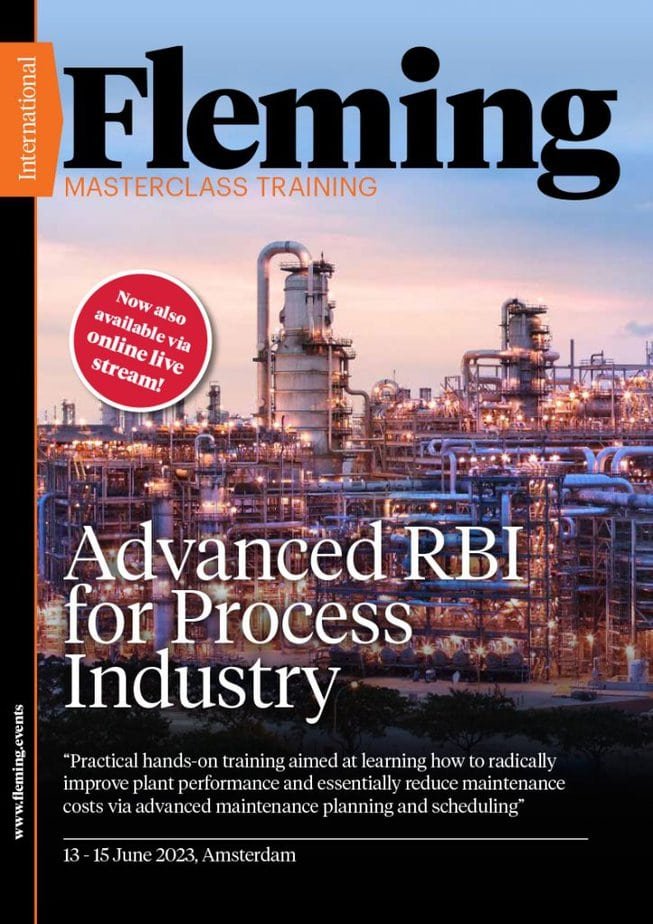 Advanced RBI for Process Industry online live training by Fleming_Agenda Cover