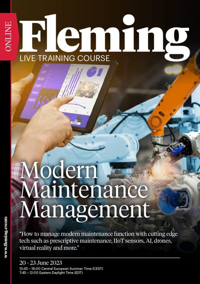 Modern Maintenance Management Online Live Stream Training Course organized by Fleming_Agenda Cover