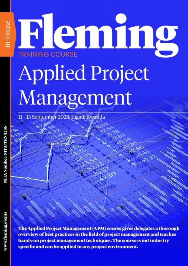 Applied Project Management training by Fleming_Agenda Cover