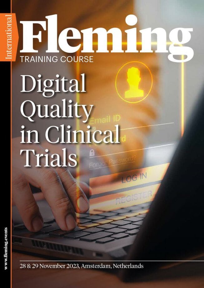 Digital Quality in Clinical Trials training organized by Fleming_Agenda Cover