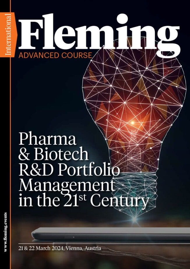Pharma & Biotech R&D Portfolio Management in the 21st Century training by Fleming_Agenda Cover