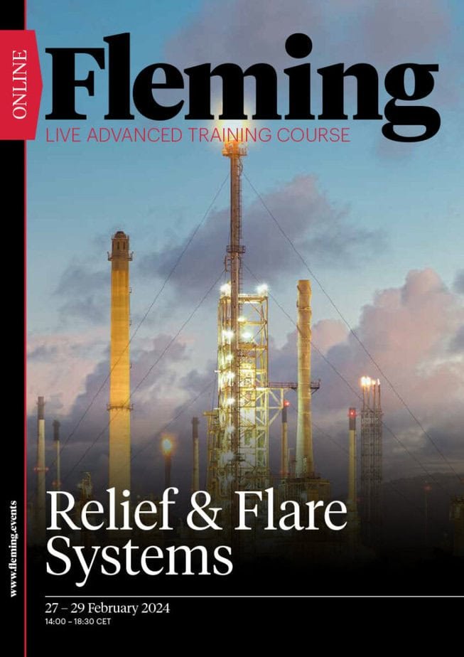 Relief & Flare Systems online live training by Fleming_Agenda Cover