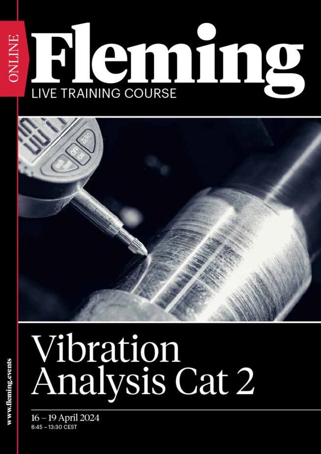 Vibration Analysis Cat 2 online live training by Fleming_Agenda Cover