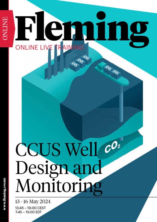 CCUS Well Design and Monitoring online live training organized by Fleming_Agenda Cover
