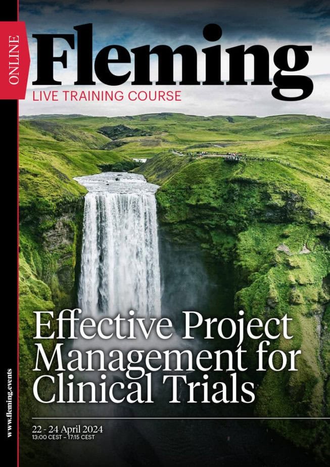 Effective Project Management for Clinical Trials online training organized by Fleming_Agenda Cover
