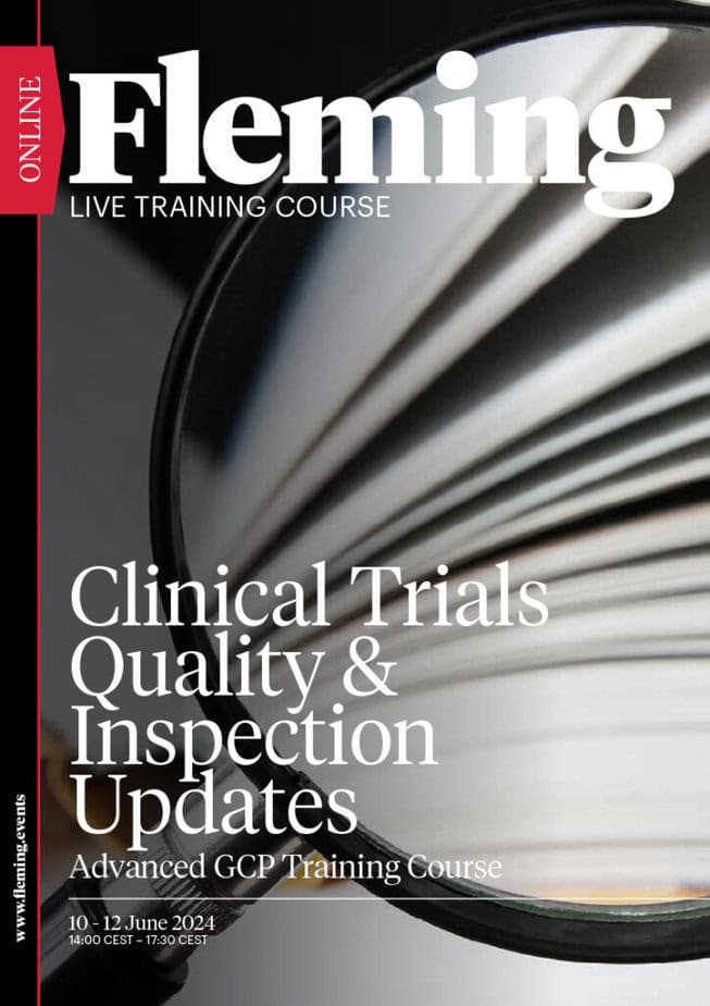 Clinical Trials Quality and Inspection Updates online live training organized by Fleming_Agenda Cover
