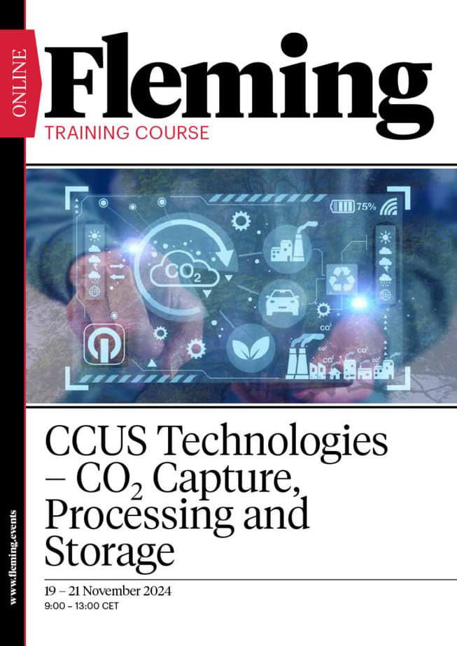 CCUS Technologies CO2 Capture Processing online live training organized by Fleming_Agenda Cover