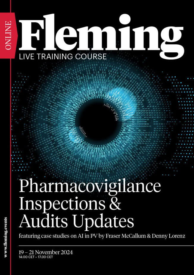 Pharmacovigilance Inspections and Audits Updates online live training organized by Fleming_Agenda Cover