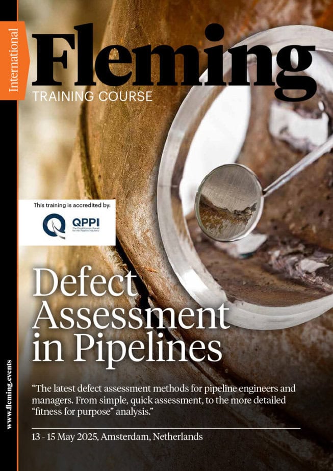 Defect Assessment Pipelines training organized by Fleming_Agenda Cover