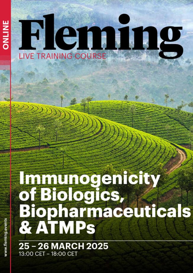 Immunogenicity of Biologics Biopharmaceuticals & ATMPs online training organized by Fleming_Agenda Cover