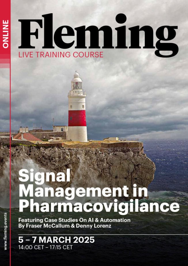 Signal Management in Pharmacovigilance online training organized by Fleming_Agenda Cover