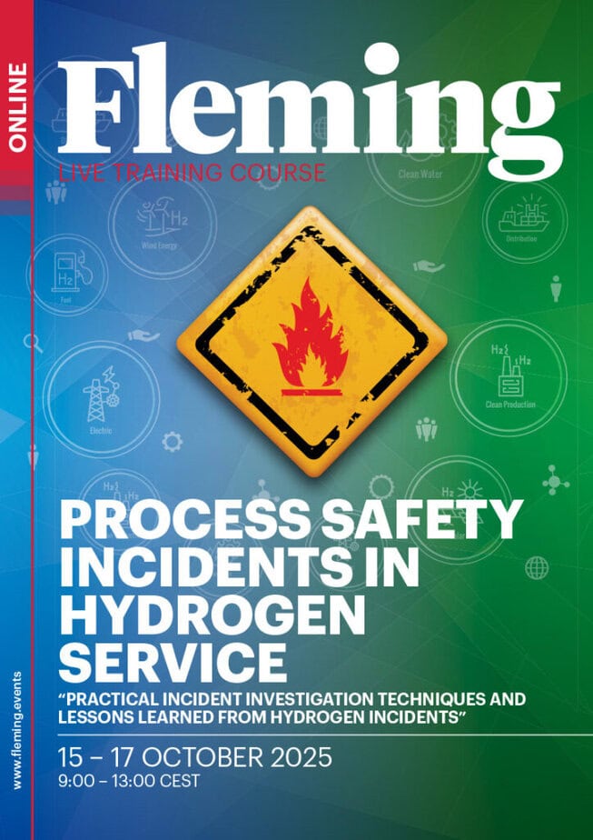 Process Safety Incidents in Hydrogen Service online training by Fleming_Agenda Cover